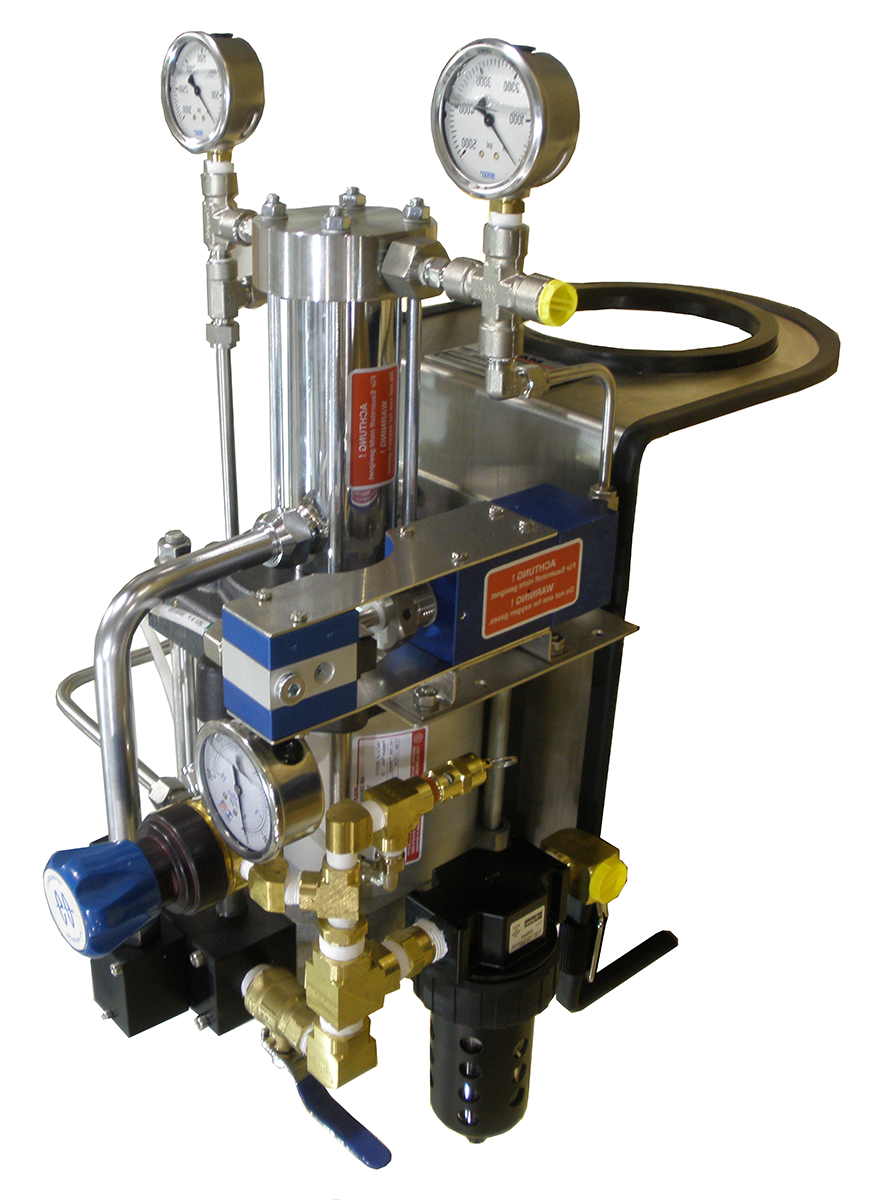 Gas bottle mounted unit with bracket